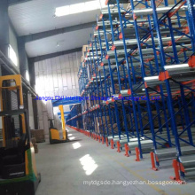 Heavy-Duty Warehouse Storage Shuttle Pallet Rack with Shuttle Cart